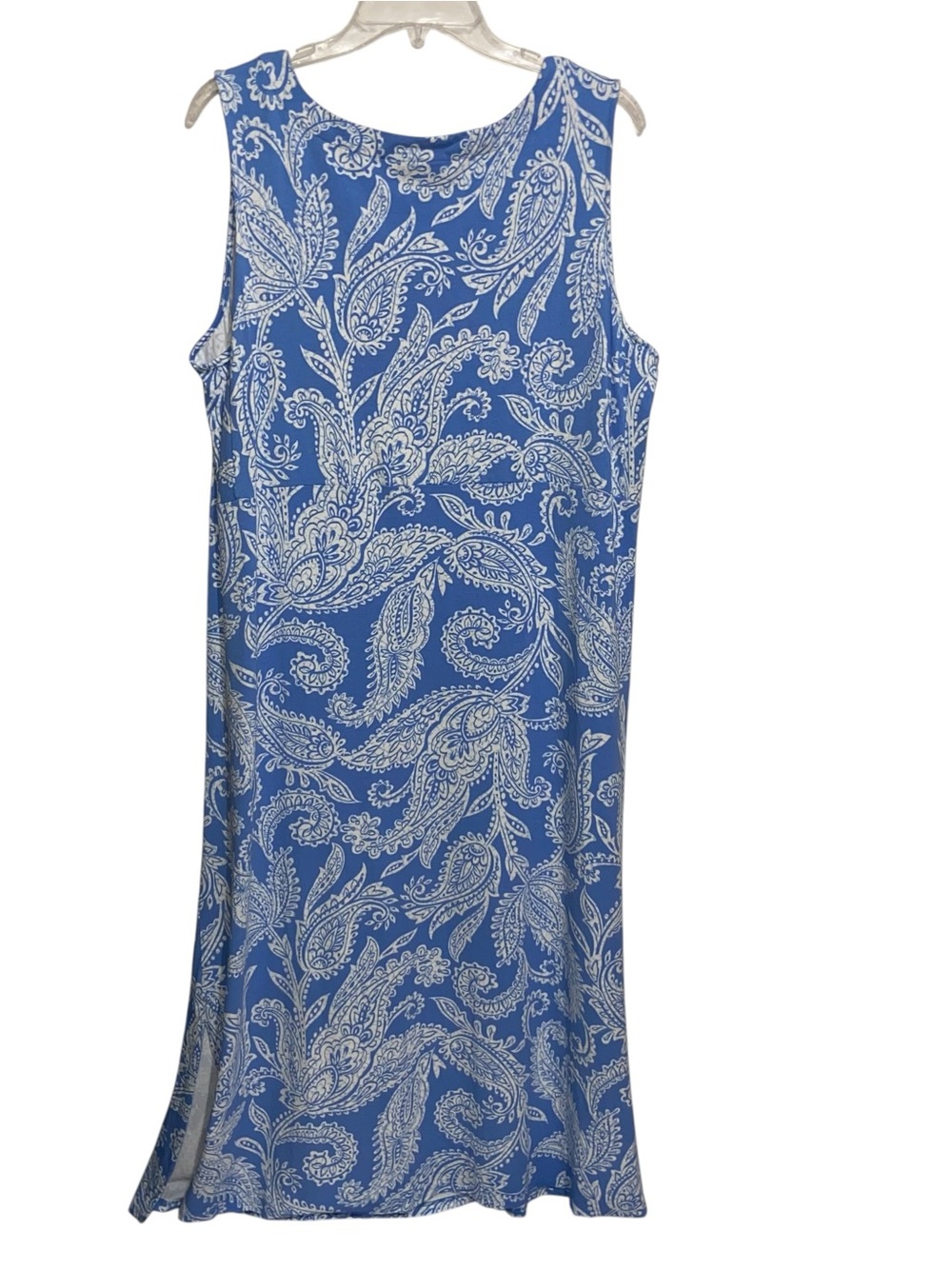 J Jill Dress Womens XL Petite Wearever Stretch Jersey Paisley Beach Resortwear